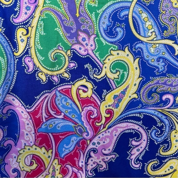 Ralph Lauren Golf Blue Paisley Golf Skirt Skort Size 2 Built-In Shorts GUC - Picture 3 of 11